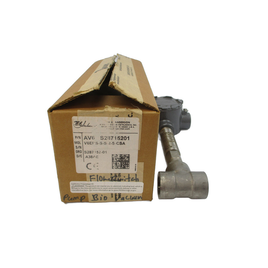 W.E. ANDERSON V6EPS-S-S-2-S-CSA AV6S28715201 125/250VAC 5A NSMP