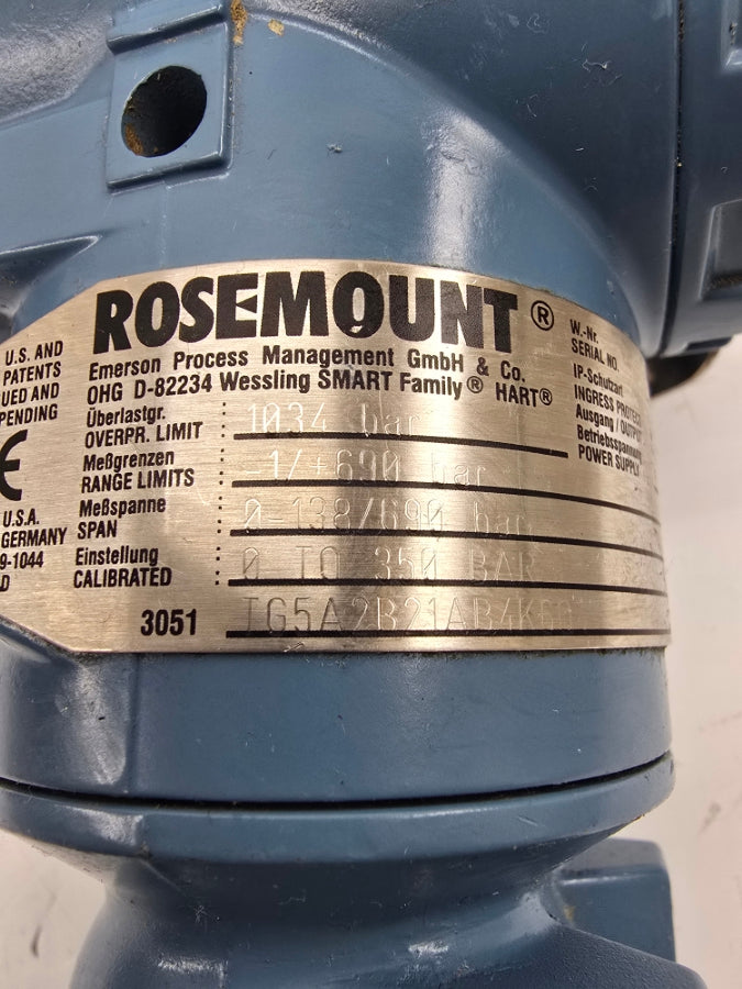 ROSEMOUNT 3051TG5A2B21AB4K6Q4 10.5-42.4VDC NSNP