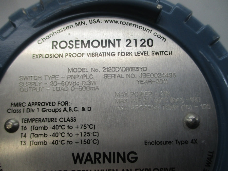 ROSEMOUNT 2120D1DB1E5YD 20-60VDC UNMP