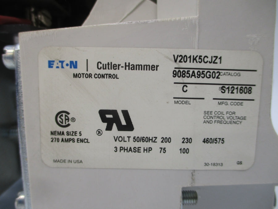 EATON V201K5CJZ1 9085A95G01 110/120V 270A NSNP