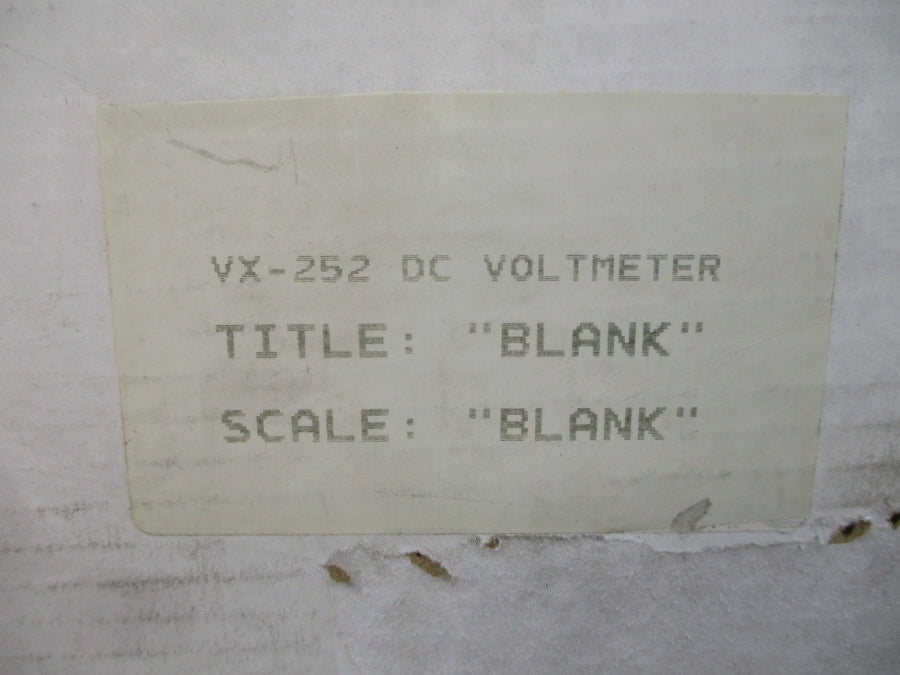 WESCHLER INSTRUMENTS 11179227-01 VX-252 5VDC NSMP