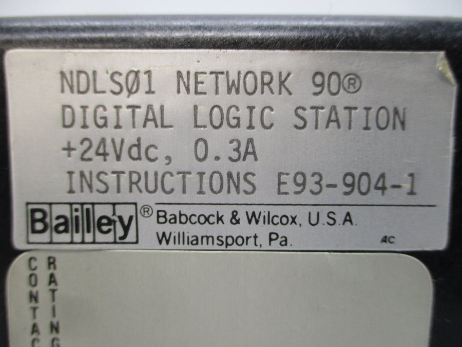 BAILEY NDLS01 24VDC 0.3A UNMP