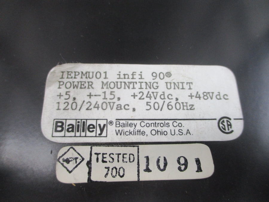 BAILEY IEPMU01 120/240VAC UNMP
