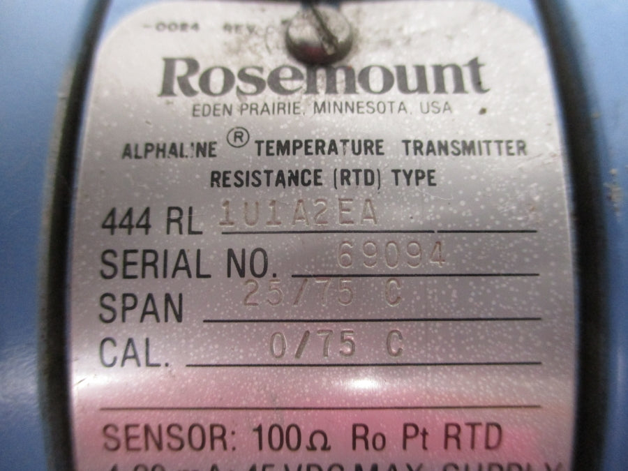 ROSEMOUNT 444RL1U1A2EA 45VDC UNMP