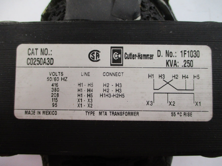 CUTLER HAMMER C0250A3D 416V NSNP