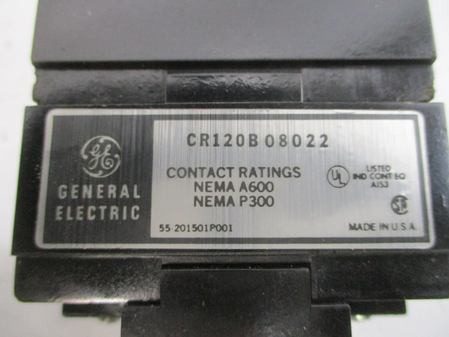GENERAL ELECTRIC CR120B08022 110/120V 10A NSMP