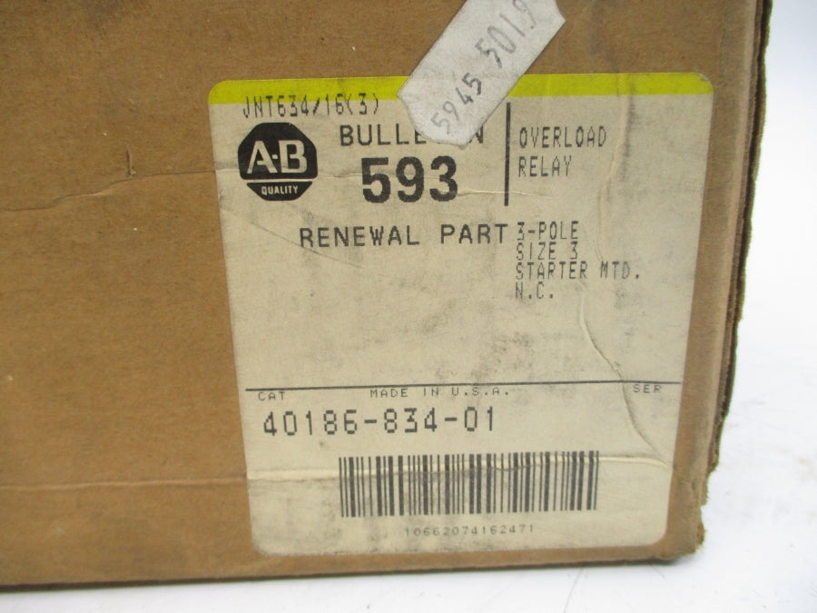 ALLEN BRADLEY 40186-834-01 (BR/YL) NSFS