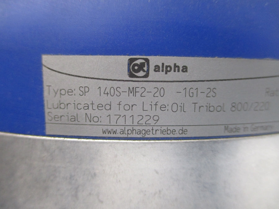 ALPHA SP140S-MF2-20-1G1-2S NSNP