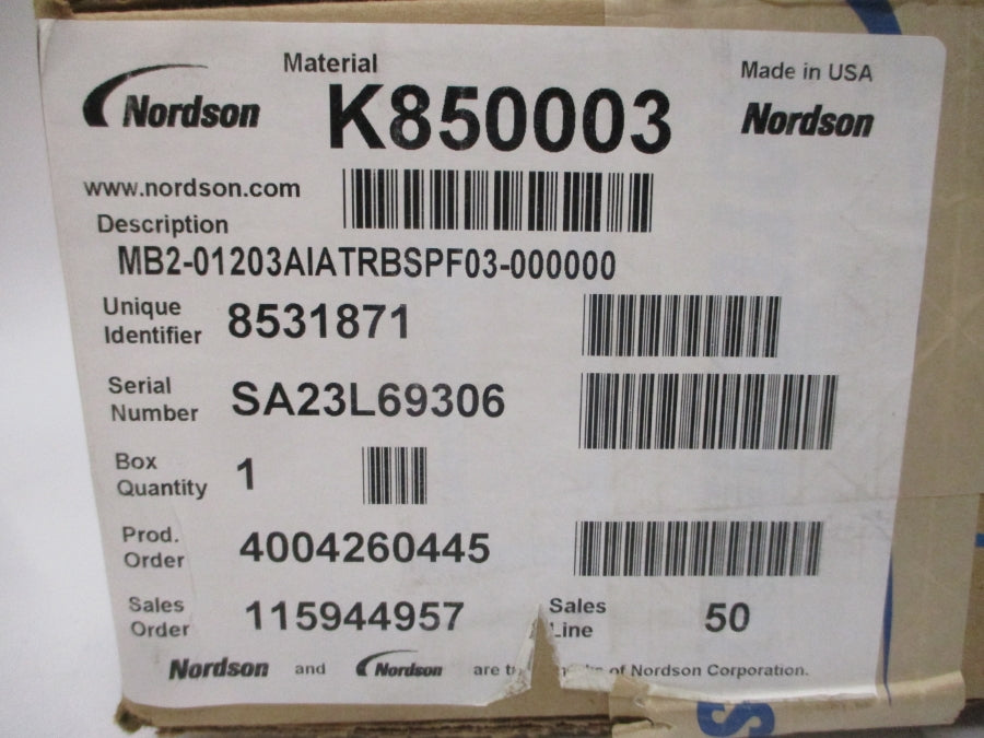NORDSON 8531871 MB2-01203AIATRBSPF03 230V NSMP