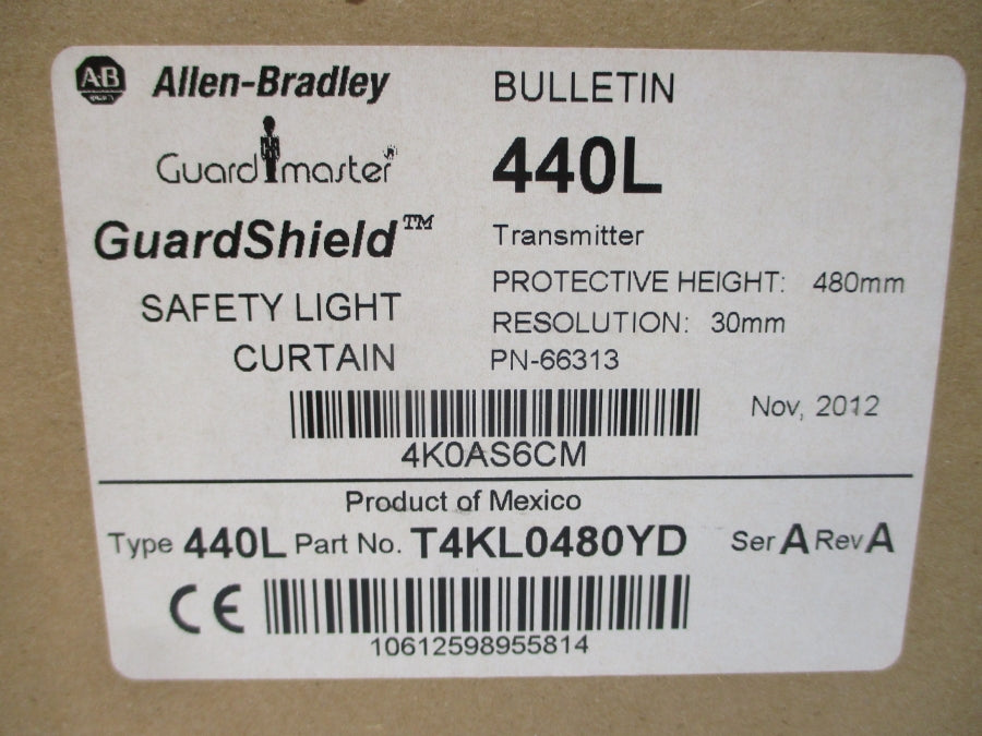 ALLEN BRADLEY 440LT4KL0480YD SER. A REV. A NSFS