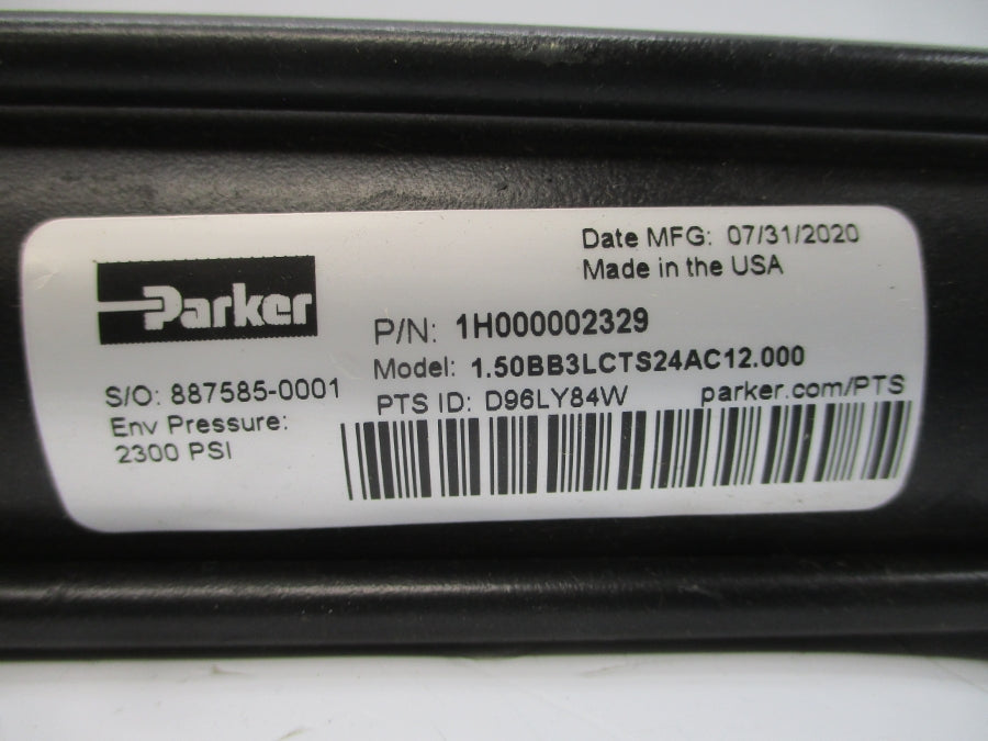 PARKER 1H000002329 1.50BB3LCTS24AC12.000 2300PSI NSNP