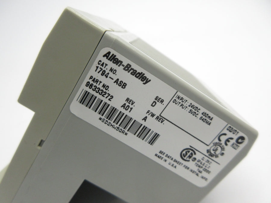 ALLEN BRADLEY 1794-ASB SER. D 24VDC REV. A01 NSNP