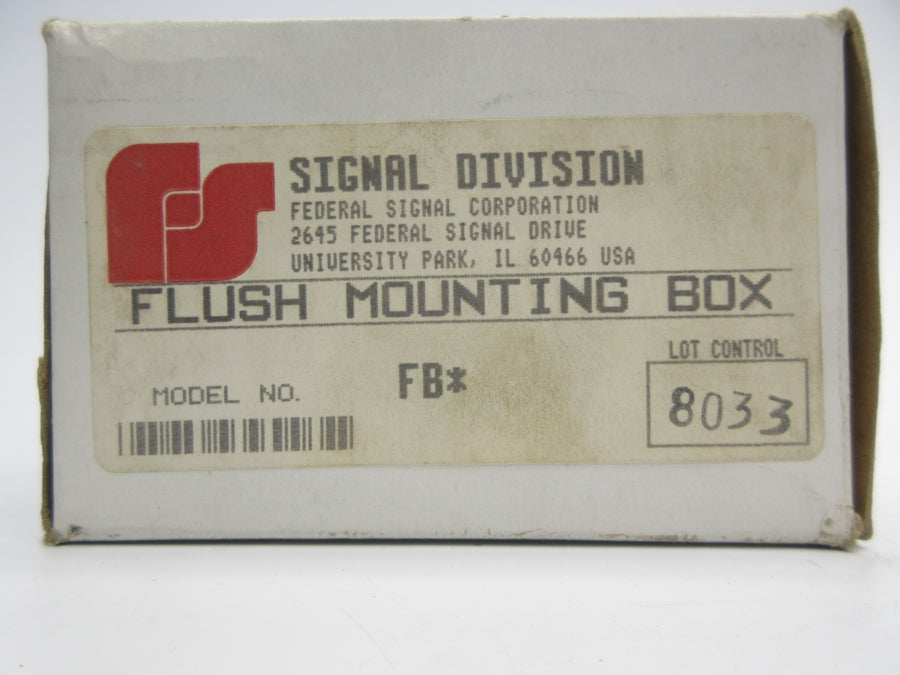 FEDERAL SIGNAL FB NSMP