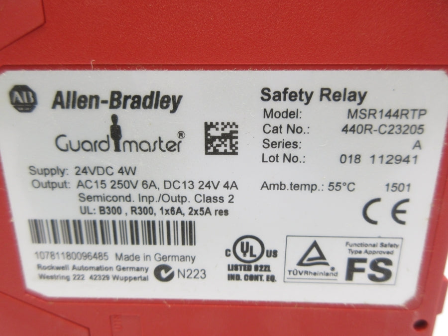 ALLEN BRADLEY 440R-C23205 SER. A 24VDC NSMP