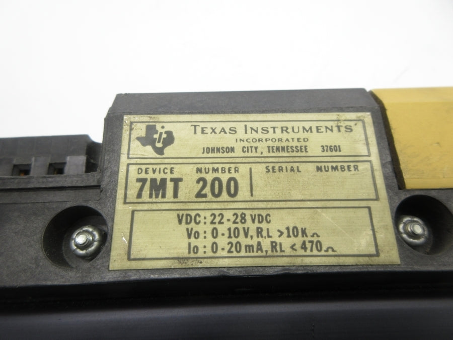 TEXAS INSTRUMENT 7MT200 22-28VDC UNMP