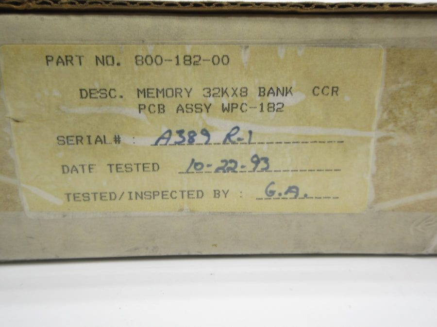 WEB WPC182 800-182-00 NSMP