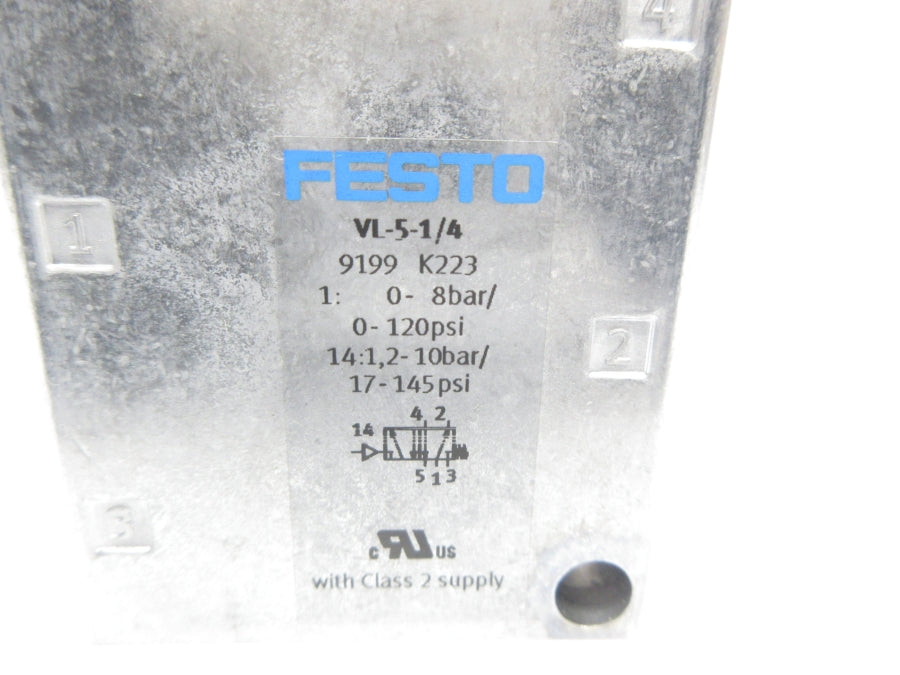 FESTO VL-5-1/4 9199 17-145PSI NSNP