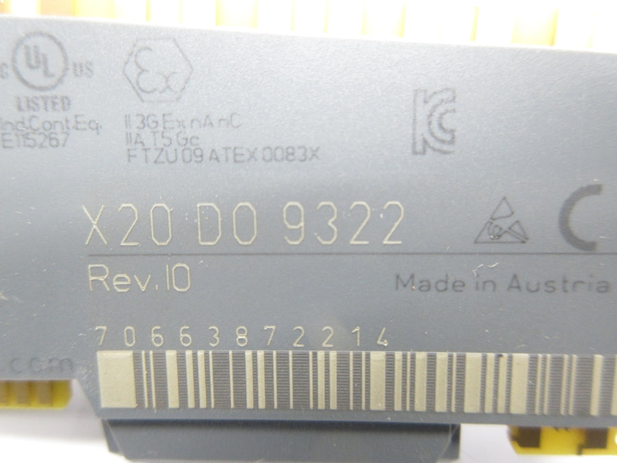 B&R X20DO9322 REV. I0 NSMP