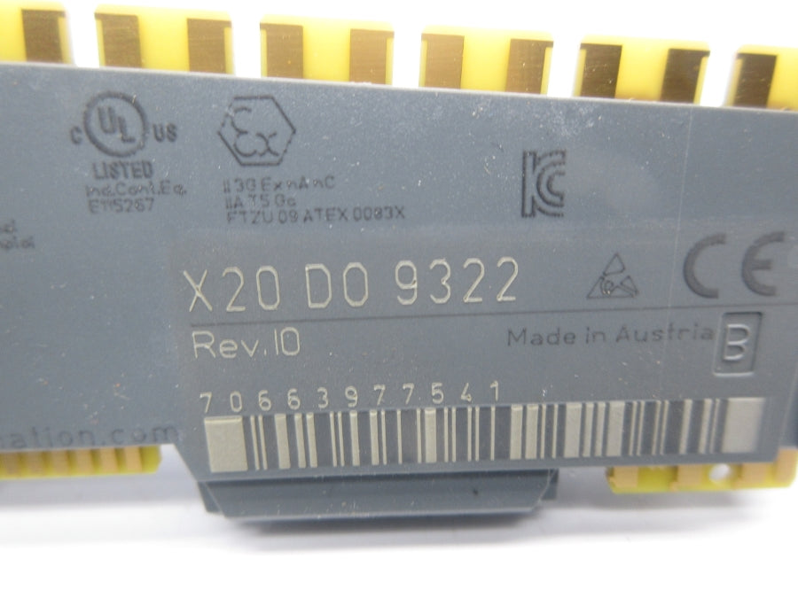 B&R X20DO9322 REV. I0 NSMP