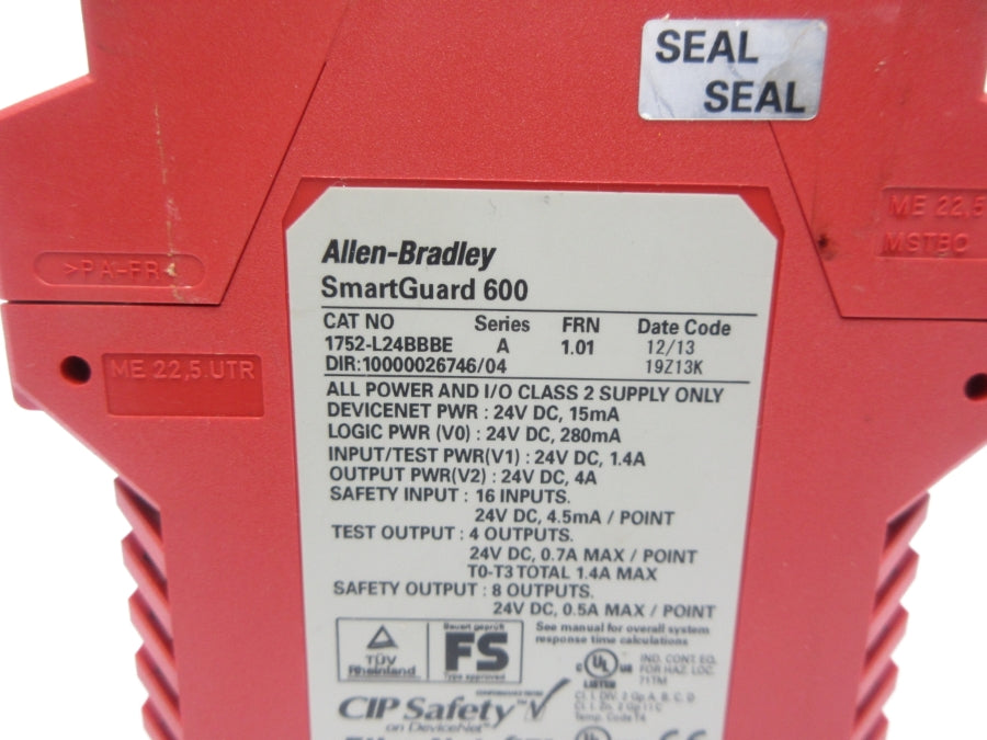 ALLEN BRADLEY 1752-L24BBBE SER. A F/W 1.01 24VDC NSNP