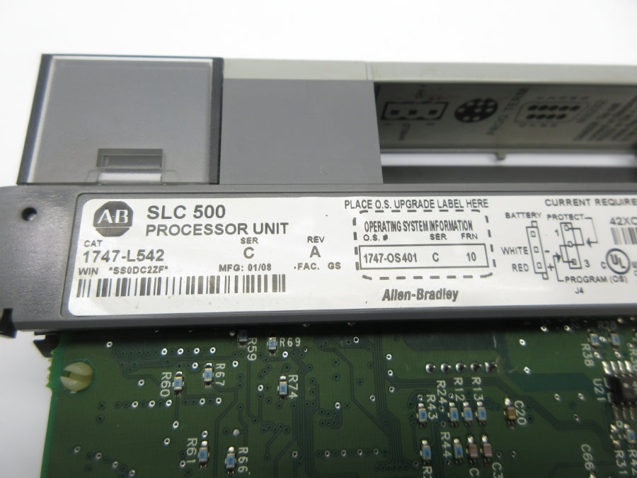 ALLEN BRADLEY 1747-L542 SER. C F/W 10 24VDC REV. A (NO KEY) NSNP
