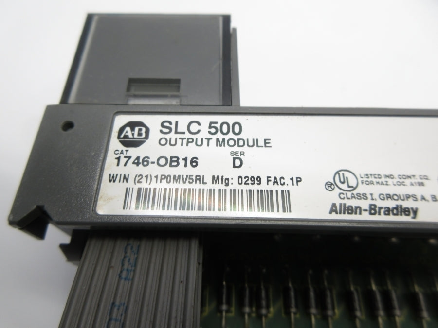 ALLEN BRADLEY 1746-OB16 SER. D 10-50VDC (NO DOOR/TERMINAL) NSNP