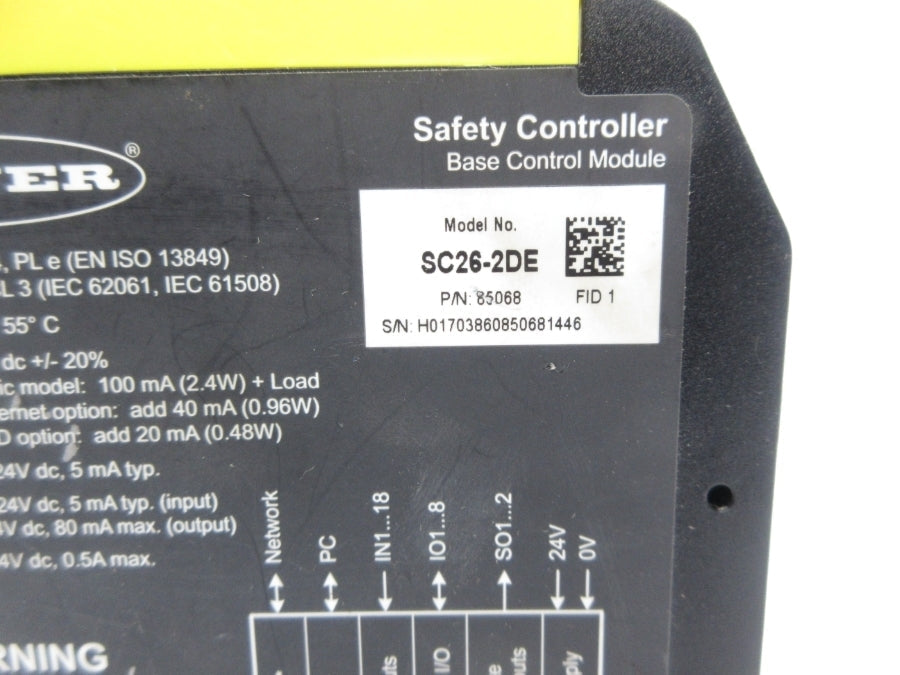 BANNER ENGINEERING SC26-2DE 85068 NSNP