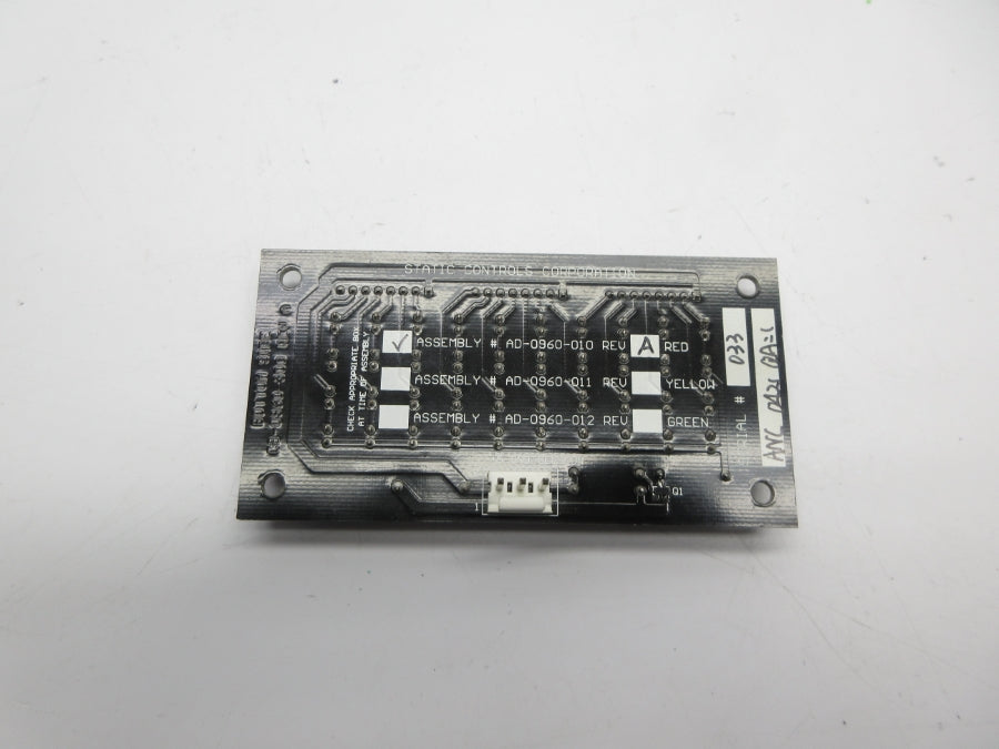 STATIC CONTROLS AD-0960-010 REV. A NSNP