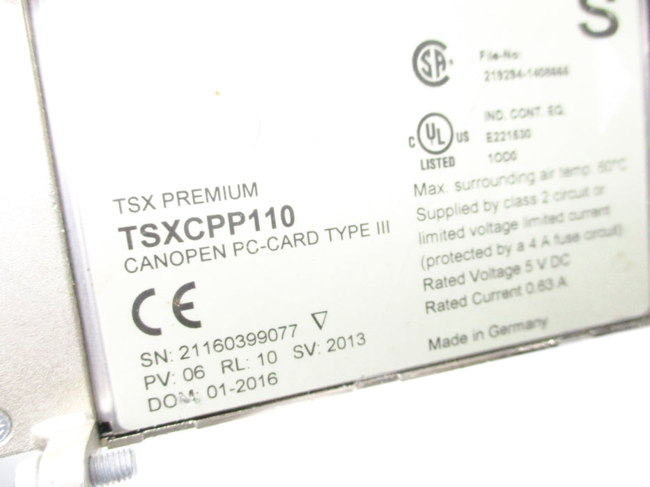 SCHNEIDER ELECTRIC TSXCPP110 NSNP