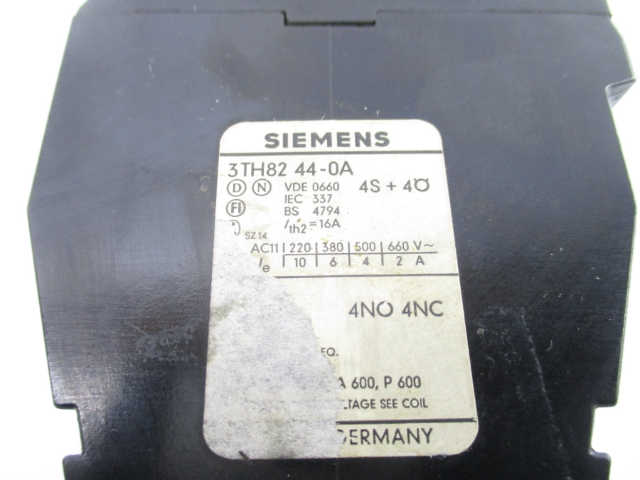 SIEMENS 3TH8244-0A 660V 2A NSNP