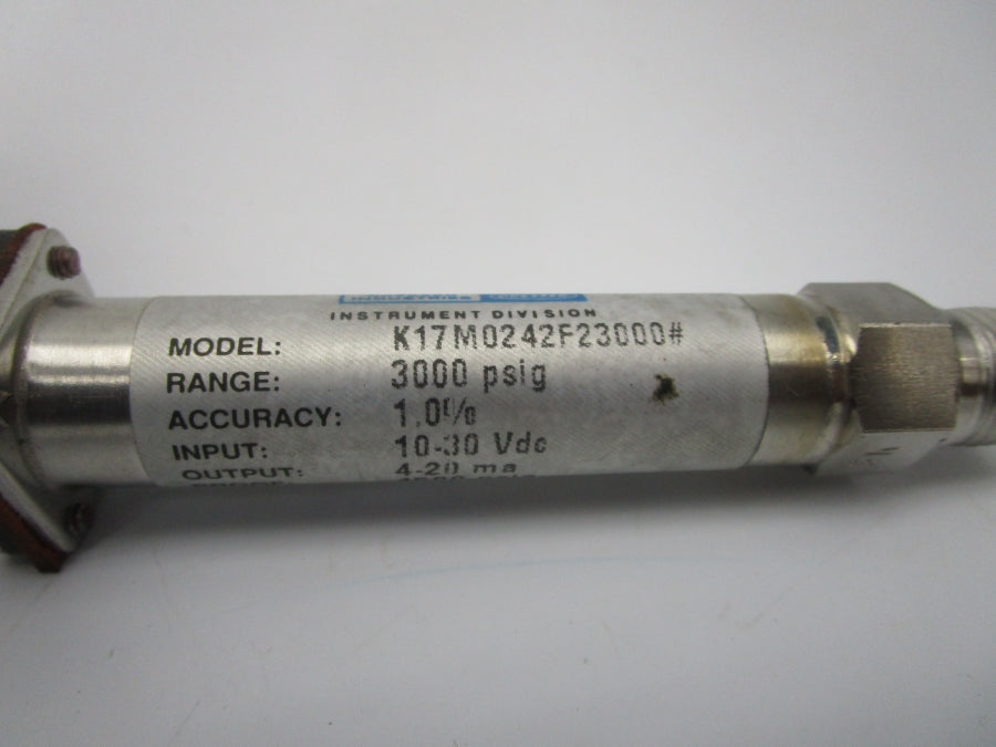 ASHCROFT K17M0242F23000# 10-30VDC 3000PSI NSNP