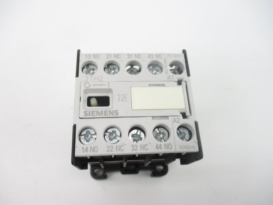 SIEMENS 3TH2022-0AK2 120VAC 10A NSMP