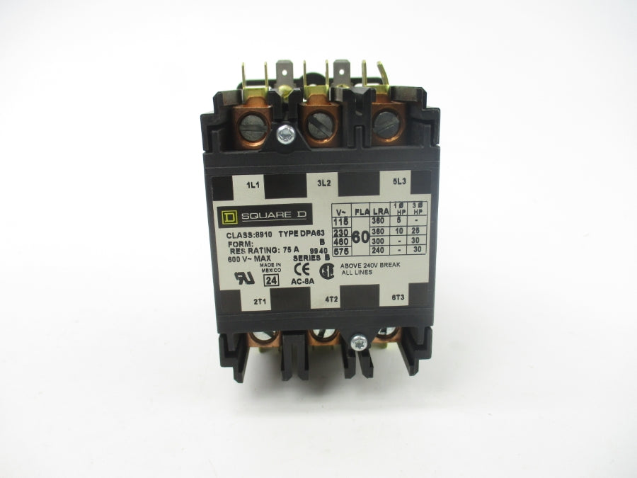 SQUARE D 8910DPA63V09 SER. B 208-240V 60A NSMP