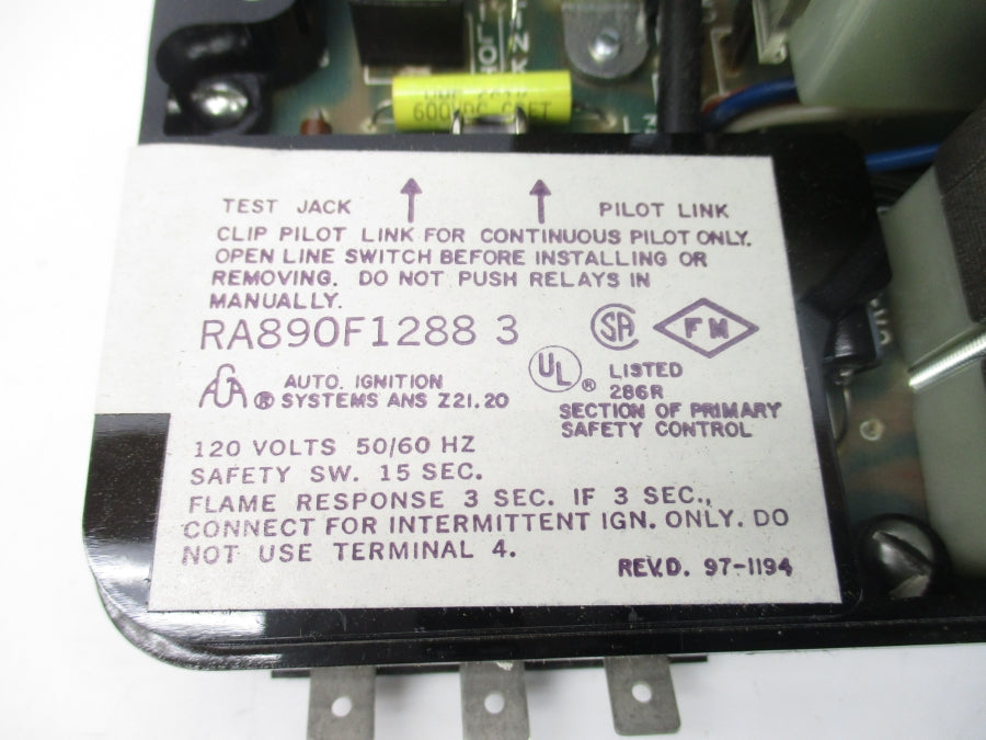 HONEYWELL RA890F12883 120V 15S NSNP