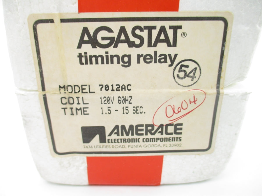 AGASTAT 7012AC 120V 1.5-15S NSMP