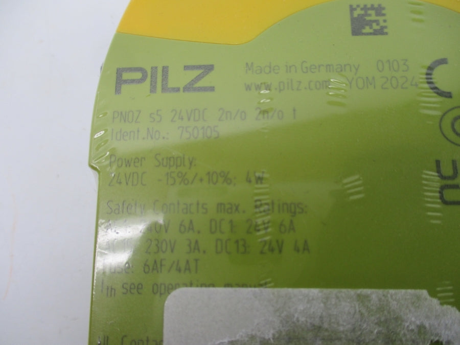 PILZ PNOZS524VDC2N/O2N/OT 750105 24VDC NSMP