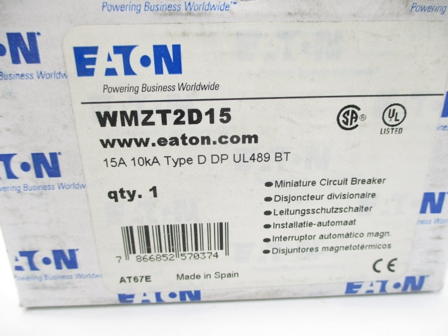 EATON WMZT2D15 277V 15A NSMP