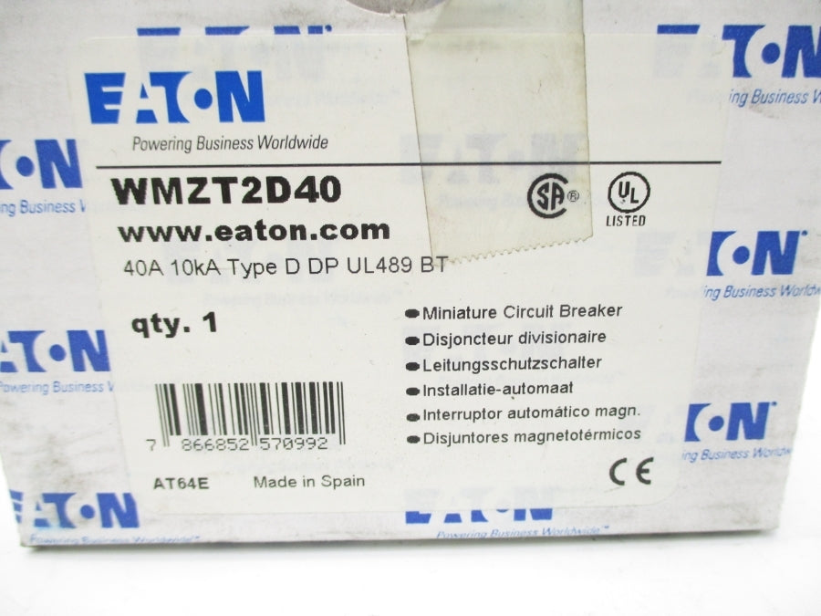 EATON WMZT2D40 240V 40A NSMP