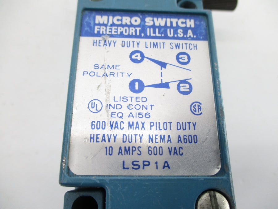 MICRO SWITCH LSP1A 600VAC 10A (AS PICTURED) NSNP