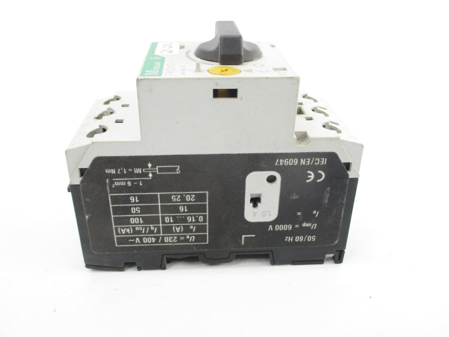 KLOCKNER MOELLER PKZM0-1 600VAC 0.63-1.0A UNMP