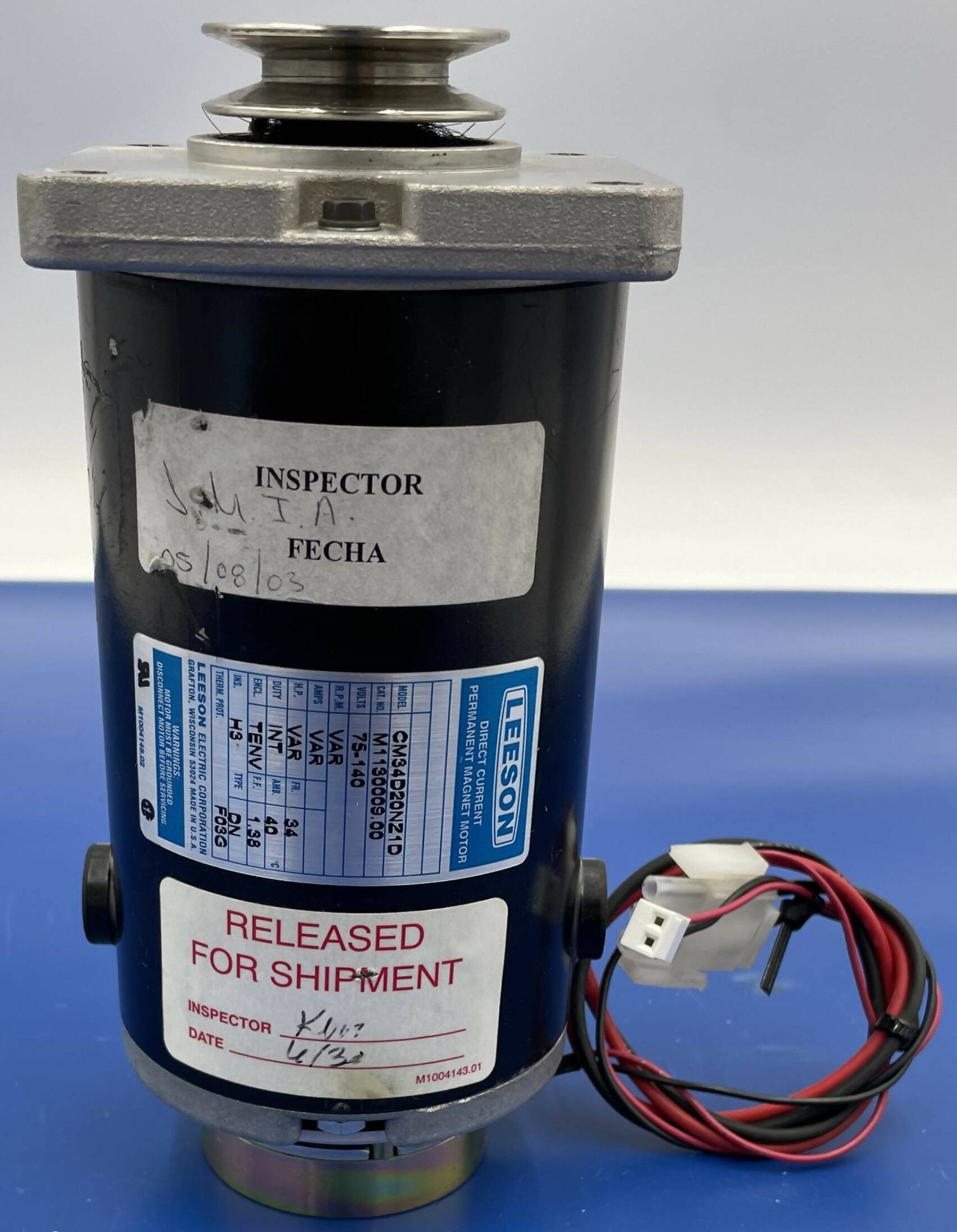 LEESON DRIVE MOTOR (CMS34D20NZ1D/46-302161P1 GE