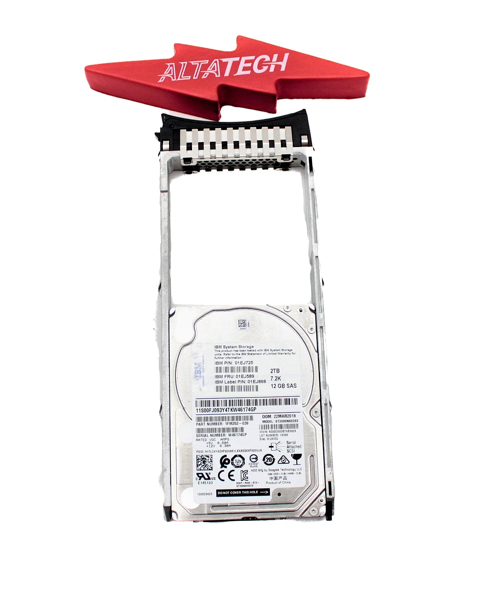 Lenovo 01DE357 V3700 V2 2TB 2.5 inch 7.2K HDD