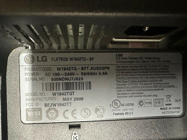 LG Touch Monitor (pre-owned)