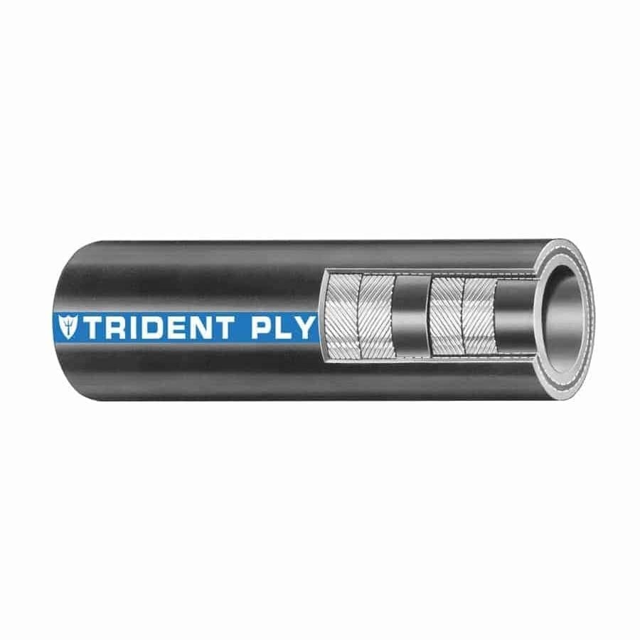 Trident Marine 200-3000-48 Trident Ply Softwall Exhaust Hose, 3" x 4'