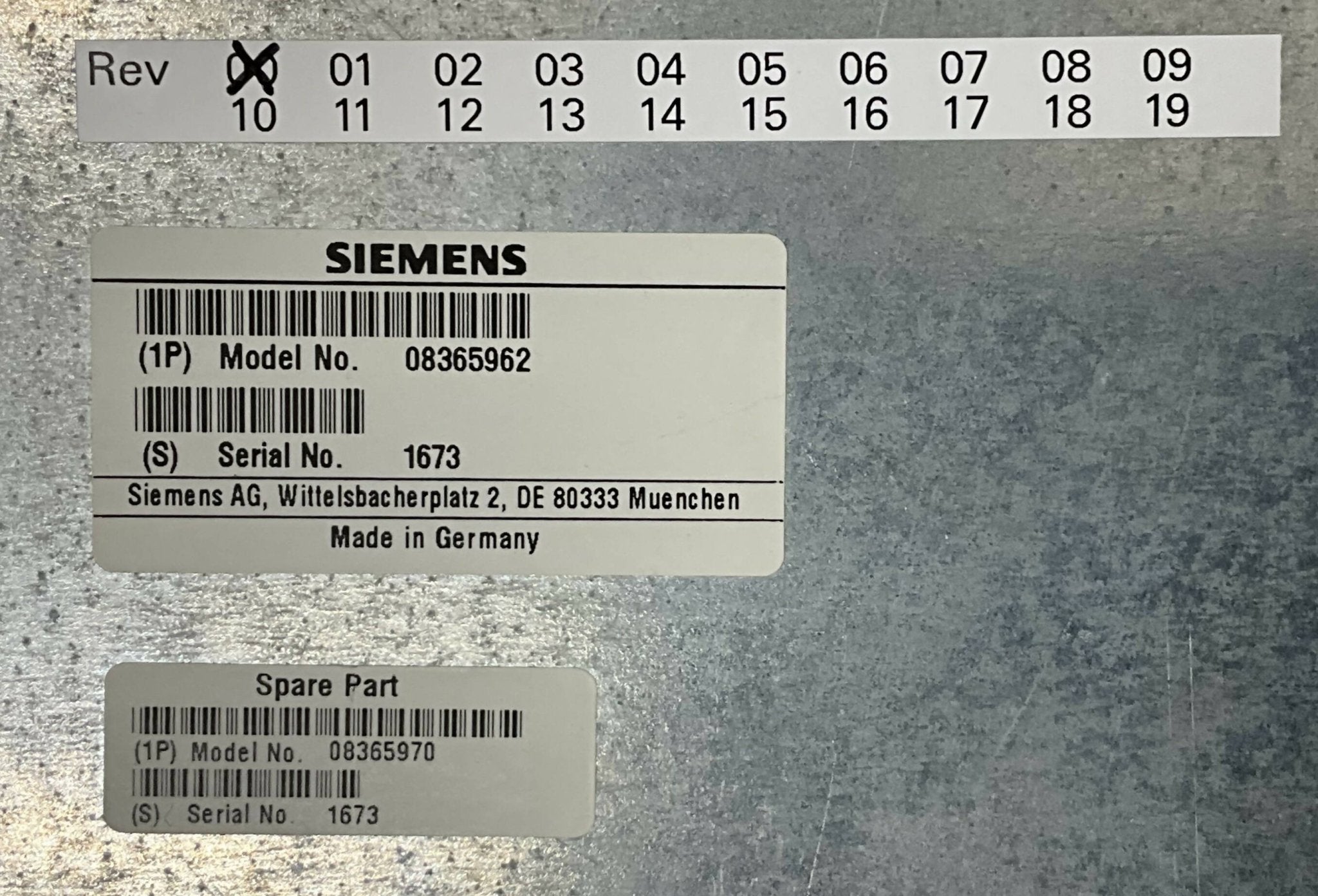 MATRIX MVT (08365970/08365962 SIEMENS