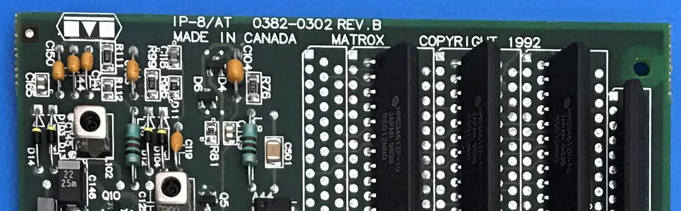 Matrox IP-8/AT/256 PCB (0382-0302 Rev B Philips Gamma Camera