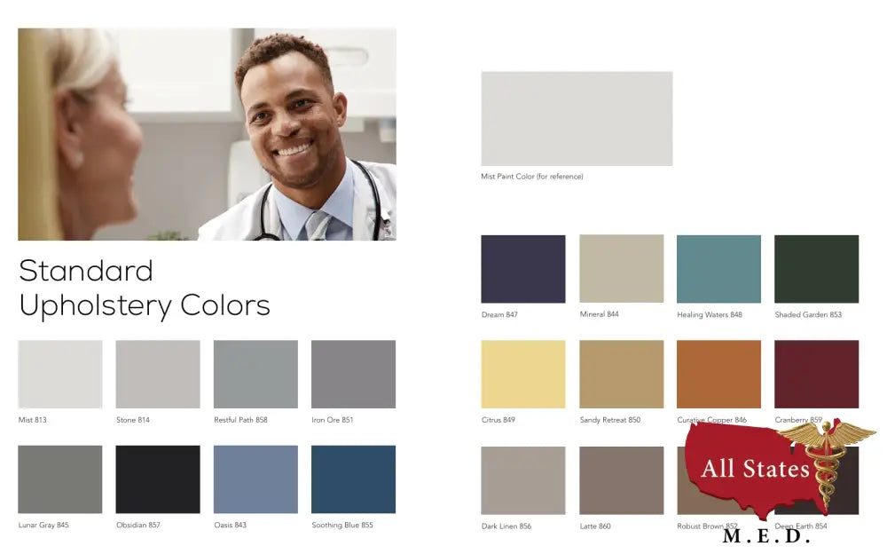 Midmark 631 Procedure Chair Premium Upholstery Top