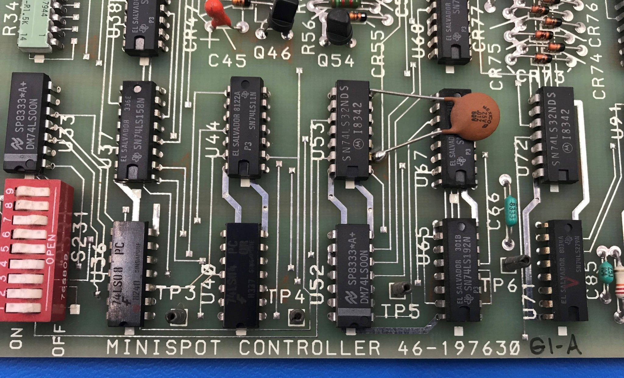 Minispot Controller PCB (46-197630 G1 A GE Advantx