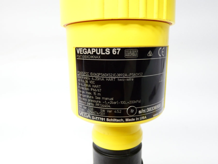 VEGA VEGAPULS67 PS67.XXBXCHKNAX S/W 4.5.2 NSNP