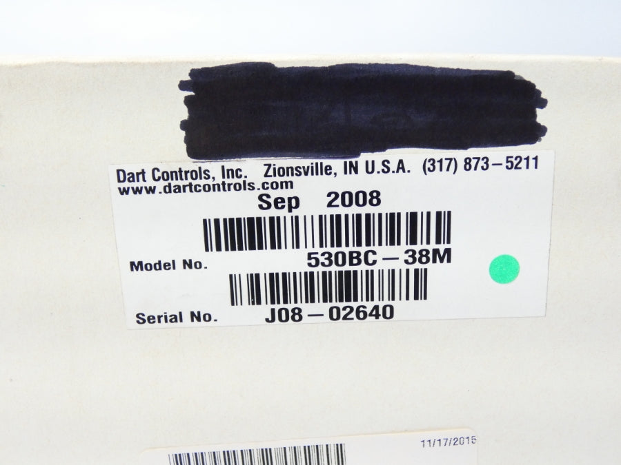 DART CONTROLS 530BC-38M 115/230VAC 10A NSMP